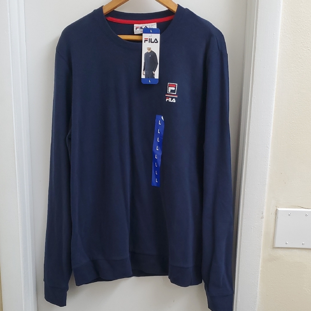 Fila Blue Crewneck Sweater Classic Style